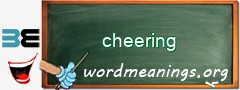 WordMeaning blackboard for cheering